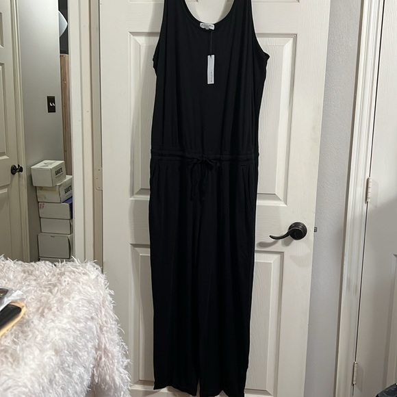 Michael Stars Theo Tank Jumpsuit with Drawstring Black Size 2X - Picture 10 of 14